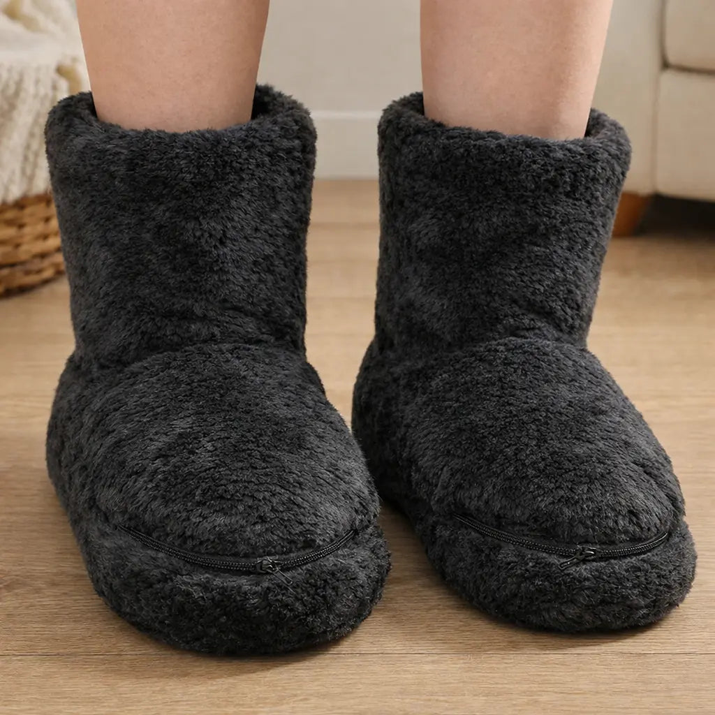 NorthNest™ WarmStep Slippers – Rechargeable Indoor Heated Comfort